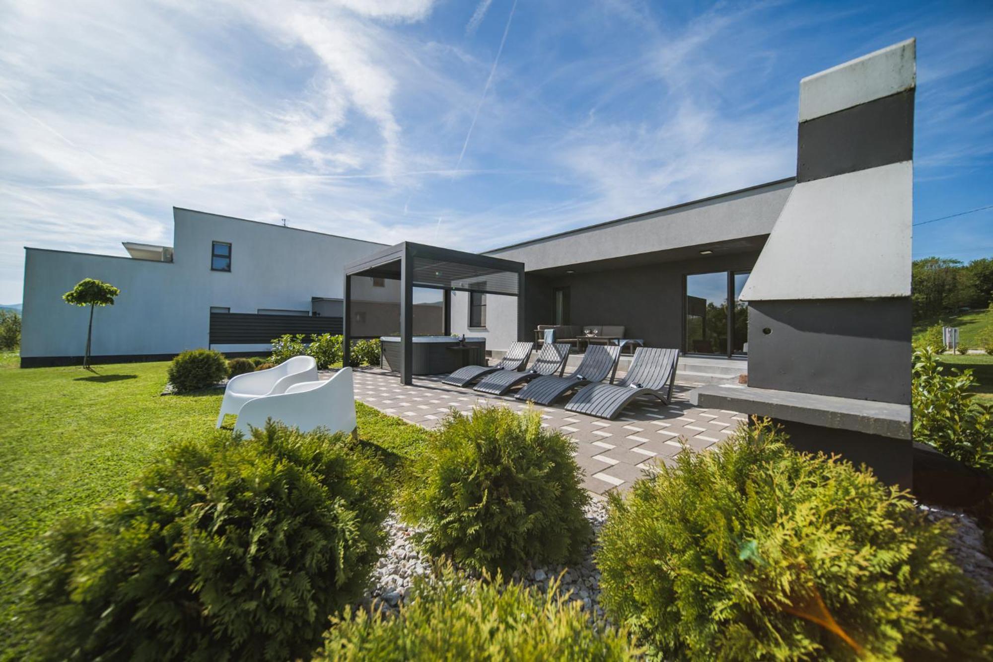 K Relax Place, Varazdinske Toplice, Modern Home With Sauna, Jacuzzi, Wifi Kültér fotó