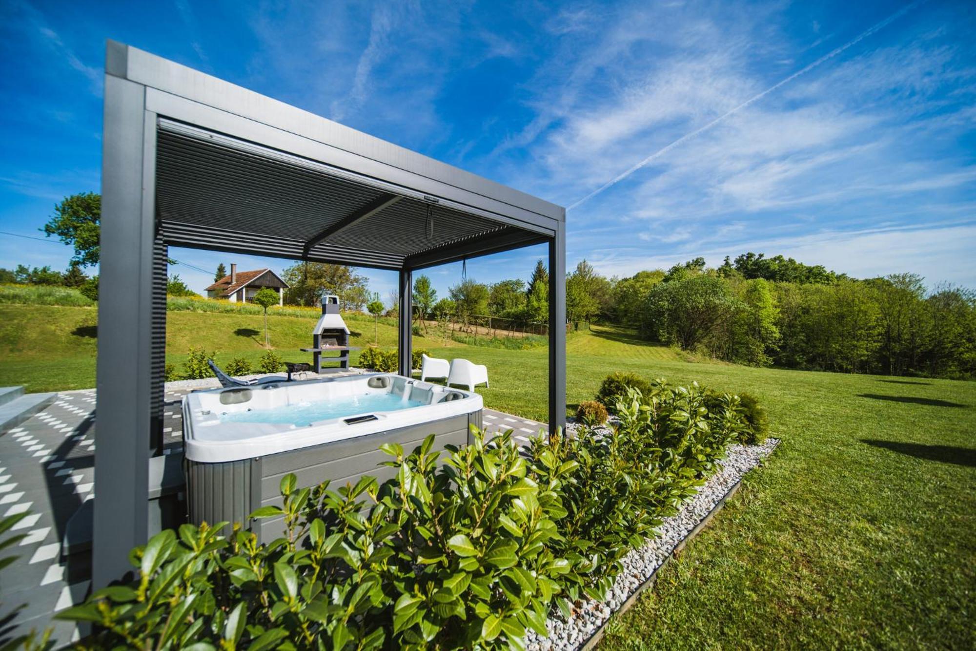 K Relax Place, Varazdinske Toplice, Modern Home With Sauna, Jacuzzi, Wifi Kültér fotó